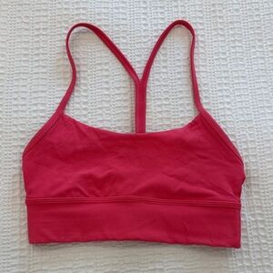 Lululemon Flow Y Bra Nulu Light Support! Size 4, Color Lipgloss!